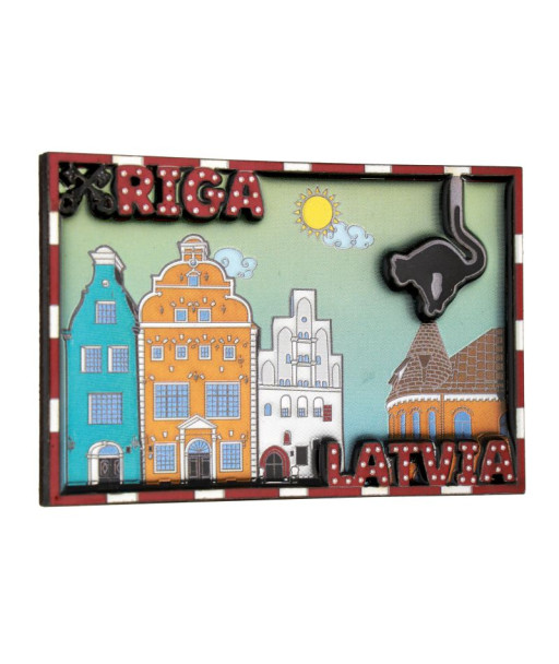 Ledusskapja magnets Riga Latvia Tris Brali un kakis